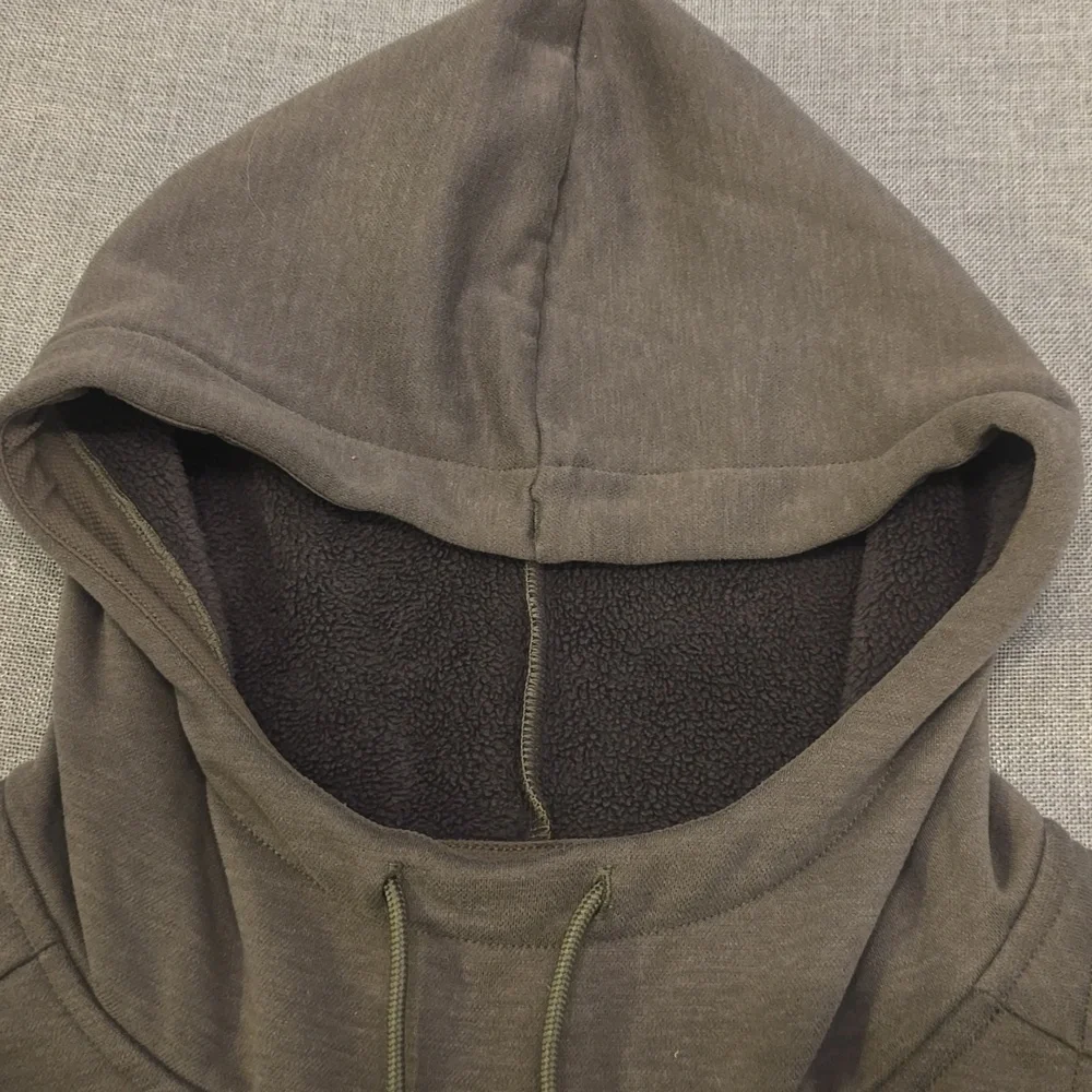 NOBULL Sleeveless Hoodie in Brow/Gray/Green Medium - Picture 4 of 7
